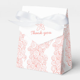 Caixa de propina de casamento branco de coral espi