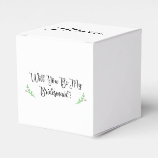 Caixa de Proposta da Bridesmaid Personalizada