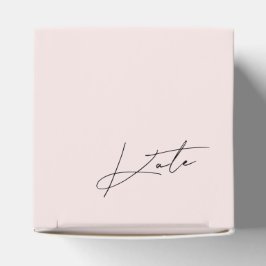 Caixa de Proposta de Bridesmaid Rosa Moderna