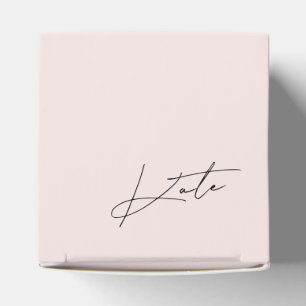 Caixa de Proposta de Bridesmaid Rosa Moderna