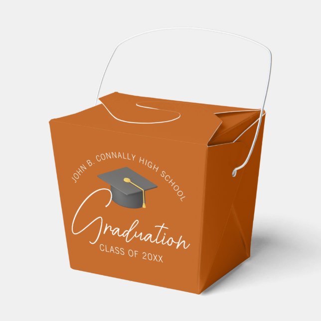 Caixa de Sorte Personalizada Laranja Queimada para (Frente)