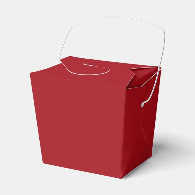 Caixa de Takeout Vermelha (Frente)