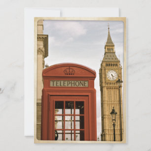 Caixa de telefone e torre do Big Ben