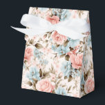 Caixa de Tratamento de Favor Floral<br><div class="desc">A caixa de tratamento favorito do partido é mostrada com um adorável impressão floral cor-de-rosa e azul multicolorido. Personalize este item ou comprar como está. Dica: Apenas adicione as guloseimas de excelente e adicione uma fita festiva. Imagem licenciada</div>