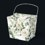 Caixa de Tratamento de Favor Floral<br><div class="desc">A caixa de tratamento favorito do partido é mostrada com um adorável impressão floral rosa branco. Personalize este item ou comprar como está. Dica: Apenas adicione as guloseimas de excelente e adicione uma fita festiva. Imagem licenciada</div>