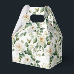 Caixa de Tratamento de Favor Floral<br><div class="desc">A caixa de tratamento favorito do partido é mostrada com um adorável impressão floral rosa branco. Personalize este item ou comprar como está. Dica: Apenas adicione as guloseimas de excelente e adicione uma fita festiva. Imagem licenciada</div>