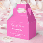 Caixa de Tratamento de Partes<br><div class="desc">A caixa de favoritos da festa é mostrada em uma cor rosa quente festiva. Personalize este item e altere o texto do exemplo para o seu. Dica: Apenas adicione as guloseimas de excelente e adicione uma fita festiva.</div>