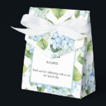 Caixa de Tratamento do Partido da Impressão Hydran<br><div class="desc">A caixa de favor do partido é mostrada com um impressão floral hydrangea. Personalize este item e altere o texto do exemplo para o seu. Dica: Apenas adicione as guloseimas de excelente e adicione uma fita festiva. Imagem licenciada</div>