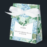 Caixa de Tratamento do Partido da Impressão Hydran<br><div class="desc">A caixa de favor do partido é mostrada com um impressão floral hydrangea. Personalize este item e altere o texto do exemplo para o seu. Dica: Apenas adicione as guloseimas de excelente e adicione uma fita festiva. Imagem licenciada</div>