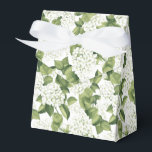 Caixa de Tratamento do Partido da Impressão Hydran<br><div class="desc">A caixa de favor do partido é mostrada com um impressão floral branco de hydrangea. Personalize este item ou comprar como está. Dica: Apenas adicione as guloseimas de excelente e adicione uma fita festiva. Imagem licenciada</div>