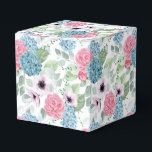 Caixa de Tratamento do Partido da Impressão Hydran<br><div class="desc">A caixa de favor do partido é mostrada com um impressão floral hydrangea. Personalize este item ou comprar como está. Dica: Apenas adicione as guloseimas de excelente e adicione uma fita festiva.</div>