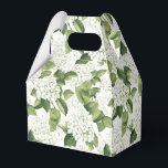 Caixa de Tratamento do Partido da Impressão Hydran<br><div class="desc">A caixa de favor do partido é mostrada com um impressão floral branco de hydrangea. Personalize este item ou comprar como está. Dica: Apenas adicione as guloseimas de excelente e adicione uma fita festiva. Imagem licenciada</div>