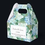 Caixa de Tratamento do Partido da Impressão Hydran<br><div class="desc">A caixa de favor do partido é mostrada com um impressão floral hydrangea. Personalize este item e altere o texto do exemplo para o seu. Dica: Apenas adicione as guloseimas de excelente e adicione uma fita festiva. Imagem licenciada</div>