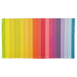 Caixa de Travesseiro de faixas vibrantes