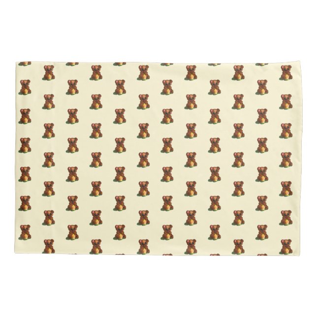 Caixa de Travesseiro do Urso Cortante (Verso)