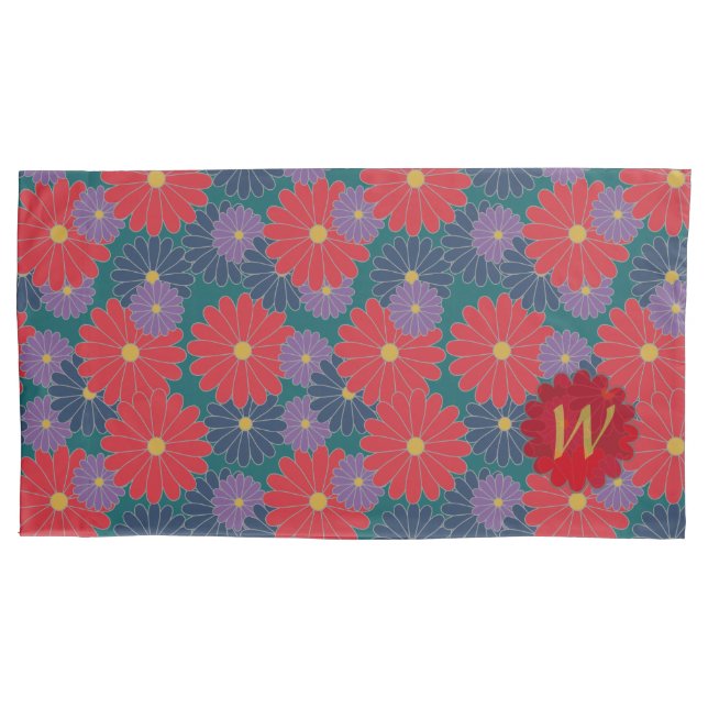 Caixa de Travesseiro Floral de Queda Splashy (Frente)