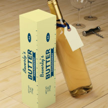 Funny Buttery Chardonnay Customizable Wine Box