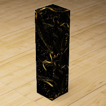 Negra e ouro Elegante