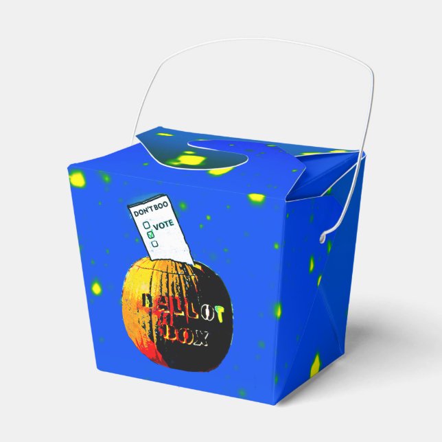 Caixa de votação do Don't Boo—Vote—Pop Art Pumpkin (Frente)