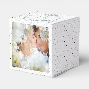 Caixa do favor do casamento seus nomes do