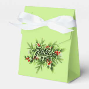 Caixa do favor do Feliz Natal do azevinho