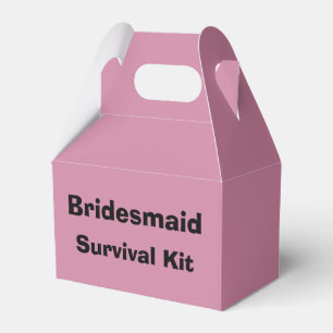Caixa do Kit de Sobrevivência "Bridesmaid"
