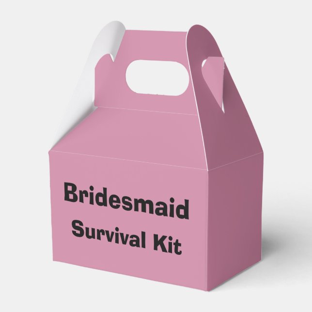 Caixa do Kit de Sobrevivência "Bridesmaid" (Frente)