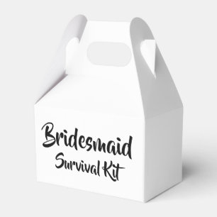 Caixa do Kit de Sobrevivência "Bridesmaid"