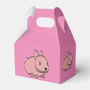 Caixa do Partido Favorito com design de coelho ros