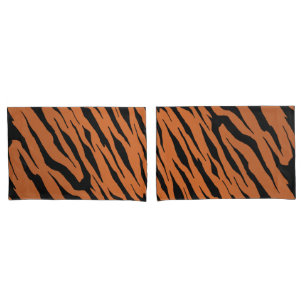 Caixa do travesseiro da listra do tigre (pares)