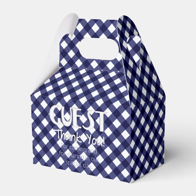 CAIXA FAVOR DE 9 BLUE-PARTY, estilo gable (Frente)