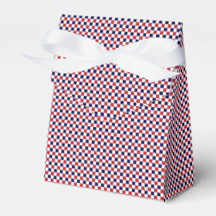 CAIXA FAVORÁVEL, Vermelha, Branca, Azul, Gingham-F