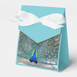 Caixa Favoritos para festas de Design de Peacock