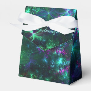 Caixa floral abstrata personalizada do favor do