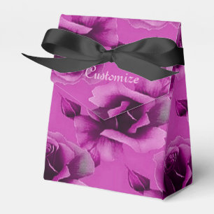 Caixa floral do favor da barraca do teste padrão
