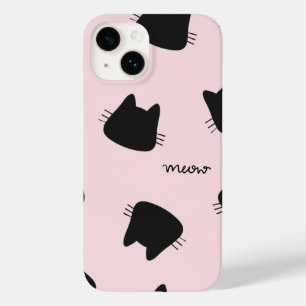 caixa iPhone 14 de padrão de gatinho fofo