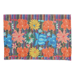 Caixa mexicana do travesseiro do design do bordado