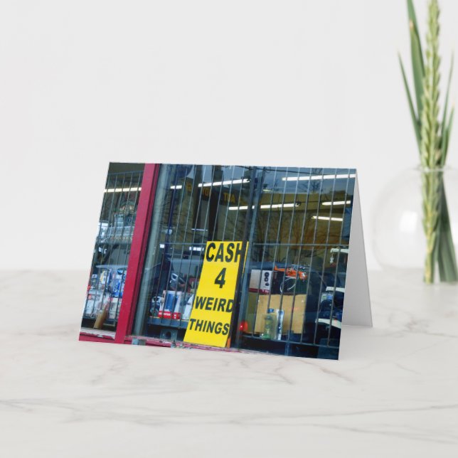 Caixa para o cartão de coisas estranhas (Frente)