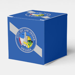 Caixa patriótica do favor com a bandeira de Las