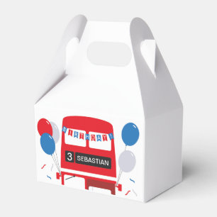 Caixa personalizada do favor de Londres ônibus