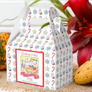 Caixa personalizada troca do biscoito do Natal