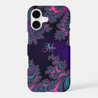 Caixa roxa personalizada do iPhone X do Fractal