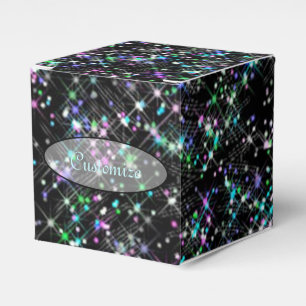 Caixa Sparkling do favor do cubo da poeira de