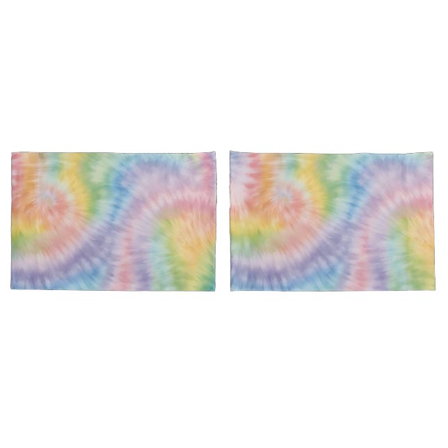 Caixa Travesseiro do Pastel Rainbow Tie Dye (Verso - conjunto)