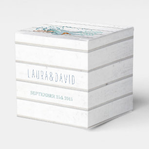 Caixa Wedding náutica do favor da praia