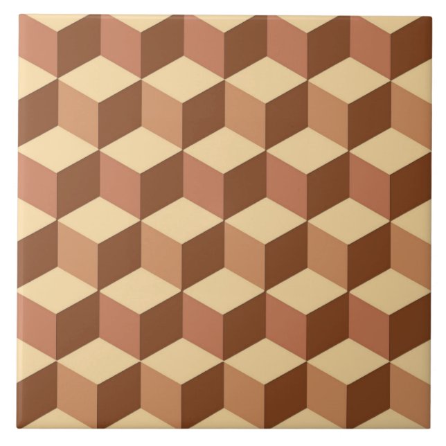 Caixas 3D, Tan, Brown e Beige (Frente)
