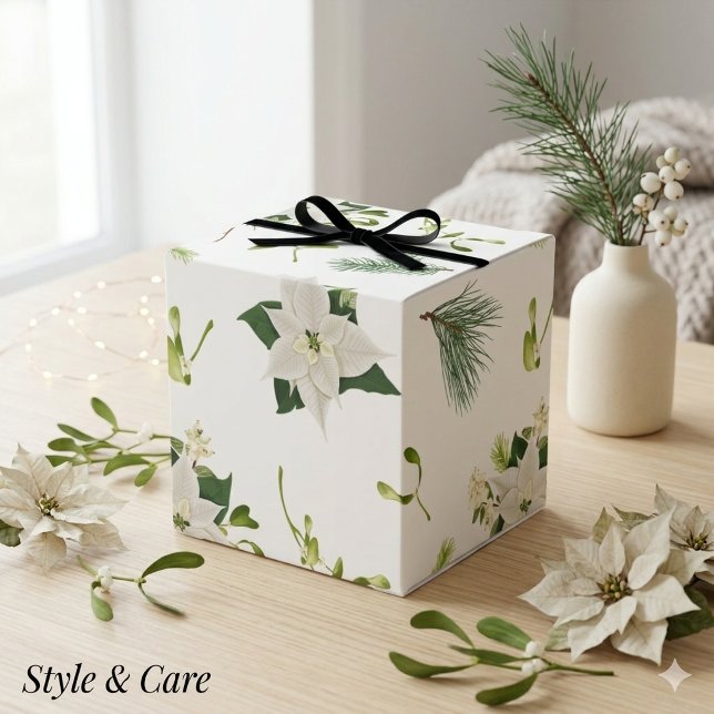 Caixas Clássicas de Favor com Padrão Floral Elegan (Stylish Elegant Floral Pattern Classic Favor Boxes)