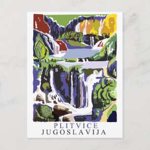 Caixas d'água, cartão postal de viagens vintage
