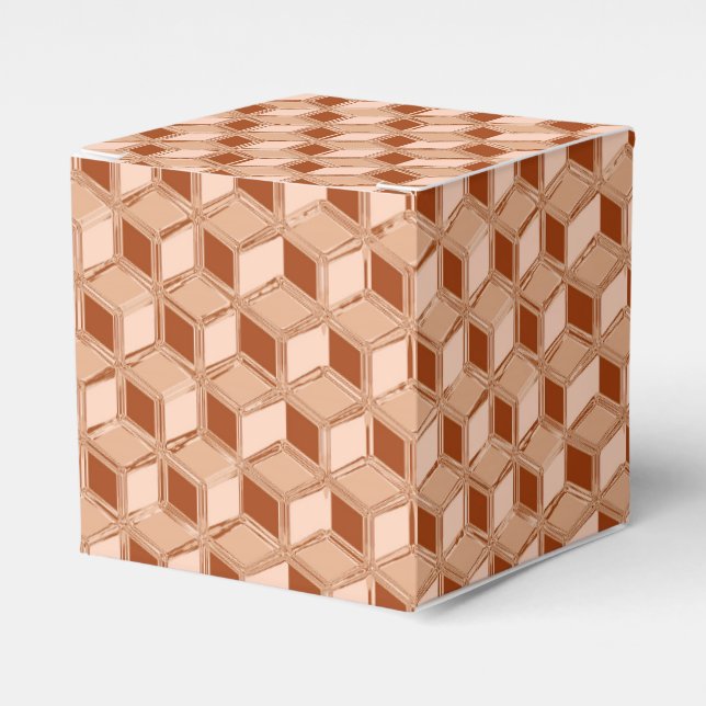 Caixas de 3 d cromo - de cobre (Frente)