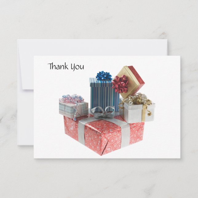 Caixas de cartões de agradecimentos de presentes (Frente)